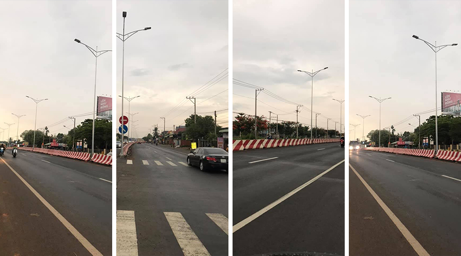 1200 bucăți 150 W ATLANTIC MIDI LED STREET LIGHT instalat la HCMC, Vietnam
