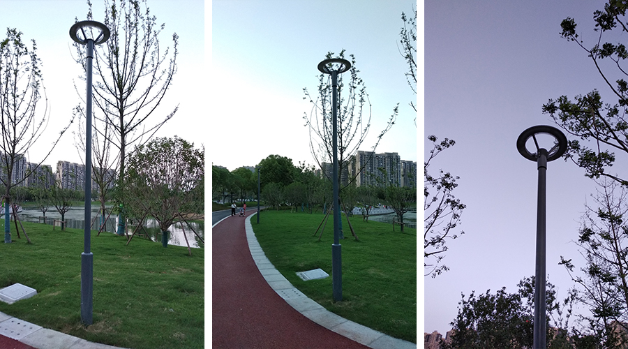 Peste 600 de bucăți de iluminat urban LED de 65 W instalate în parcul public